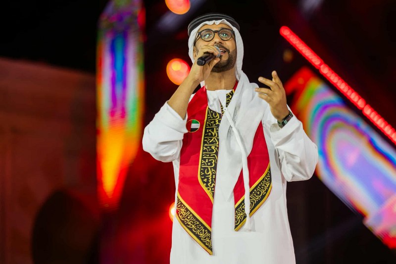 خاص بالصور- فايز السّعيد يتألّق في خورفكان ويطلق “سعد المنال” في احتفالات عيد الاتّحاد الـرّابع والخمسين