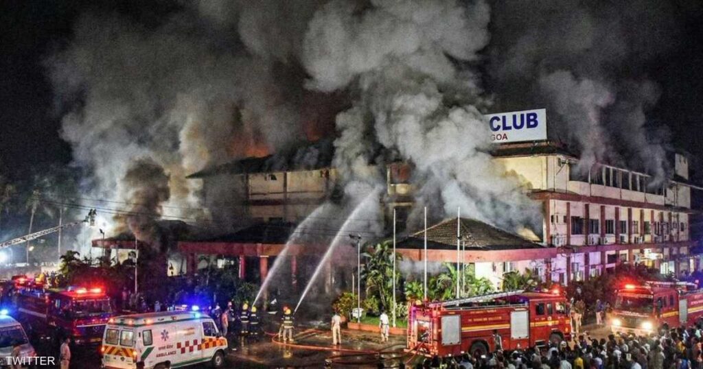 الهند.. ارتفاع عدد قتلى حريق بملهى ليلي إلى 25 بينهم 4 سياح الهند.. ارتفاع عدد قتلى حريق بملهى ليلي إلى 25 بينهم 4 سياح