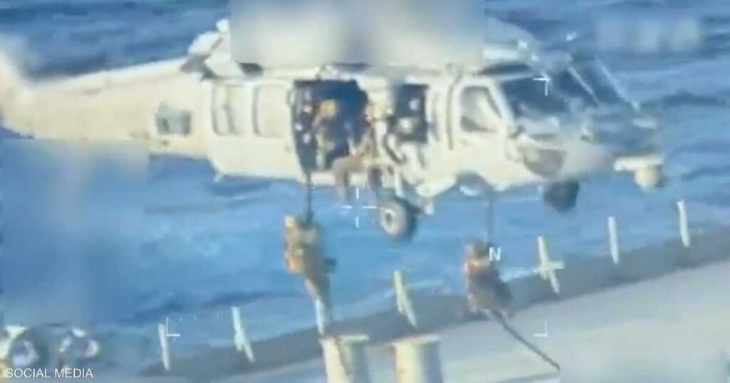 أول فيديو لاحتجاز ناقلة نفط قرب فنزويلا.. وأميركا “تبرر” أول فيديو لاحتجاز ناقلة نفط قرب فنزويلا.. وأميركا "تبرر"