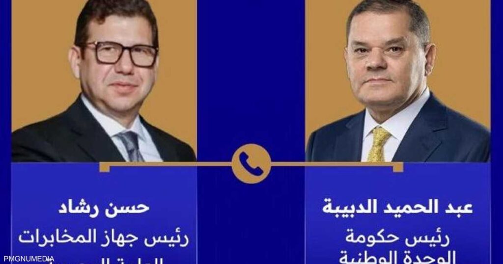 رئيس المخابرات المصرية يعزي الدبيبة في ضحايا حادث الطائرة
