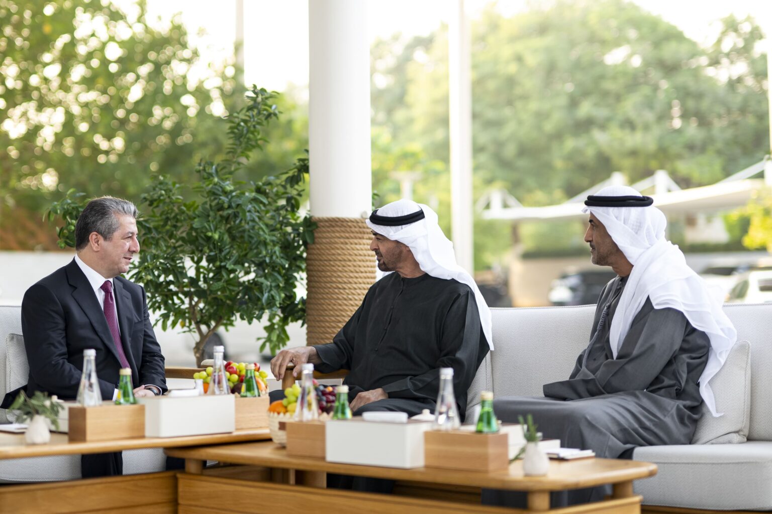 رئيس الدولة يستقبل رئيس حكومة إقليم كردستان العراق