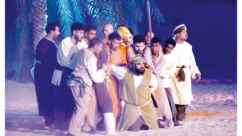 «جمر الغضى» يختتم عروض «المسرح الصحراوي»