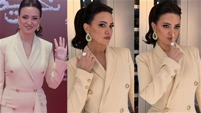 صور ريهام عبد الغفور في العرض الخاص لفيلمها الجديد.. اعرف سعر الفستان