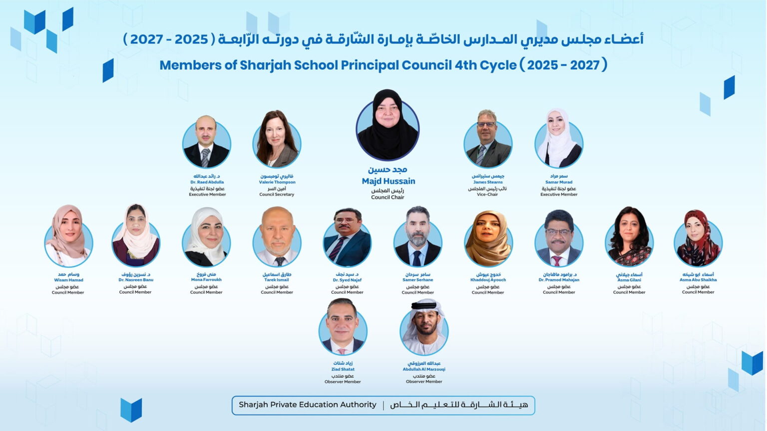 الشارقة للتعليم الخاصتعتمد تشكيل مجلس مديري المدارس بدورته الـ 4
