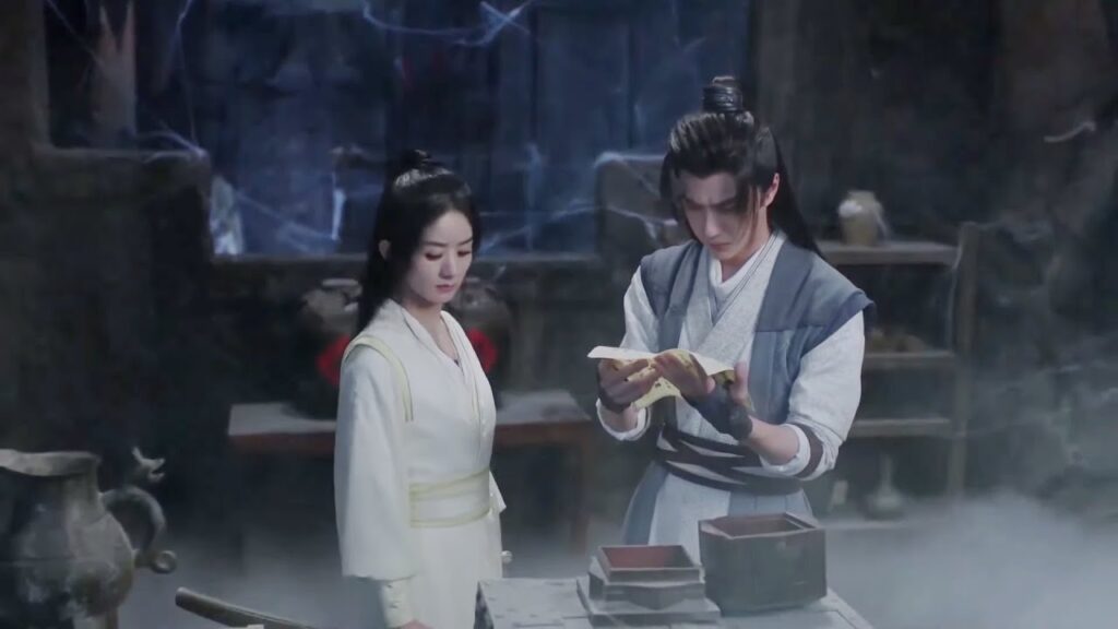 يسقط الحبيبين بالخطأ في غرفة تحت الأرض بسبب آلية حيث اكتشفا..😮مشهد من الدراما الرومانسية أسطورة فاي