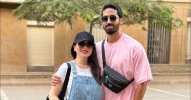 مى عز الدين برفقة زوجها أحمد تيمور فى أحدث ظهور