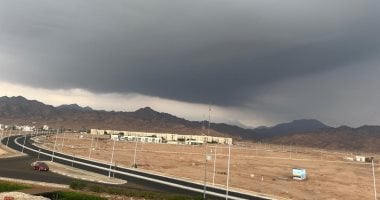 أمطار شديدة تضرب مدينة دهب