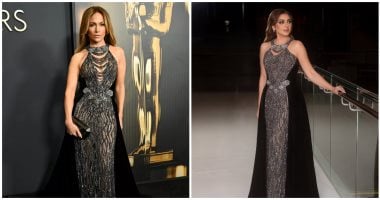 أنغام بنفس فستان جنيفر لوبيز بتوقيع زهير مراد.. غيرت إيه فى تصميمه؟ أنغام بنفس فستان جنيفر لوبيز بتوقيع زهير مراد.. غيرت إيه فى تصميمه؟