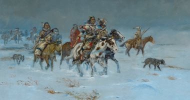 عرض لوحة للفنان تشارلز راسل للبيع بـ 1.8 مليون دولار فى مزاد نيويورك