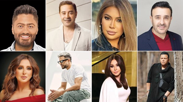 مشاهير الفن يستقبلون العام الجديد على المسارح