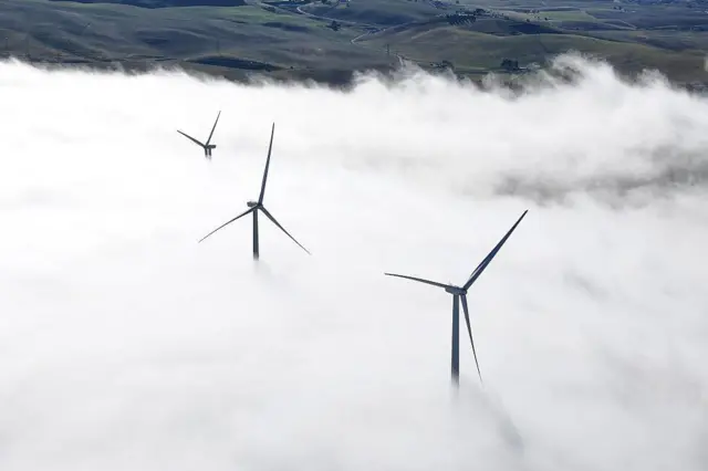 توربينات رياح في ولاية كاليفورنيا