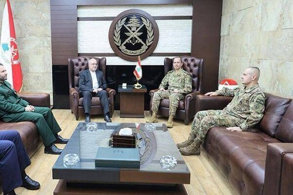 السفير الايراني في بيروت يلتقي وزير الدفاع وقائد الجيش اللبناني