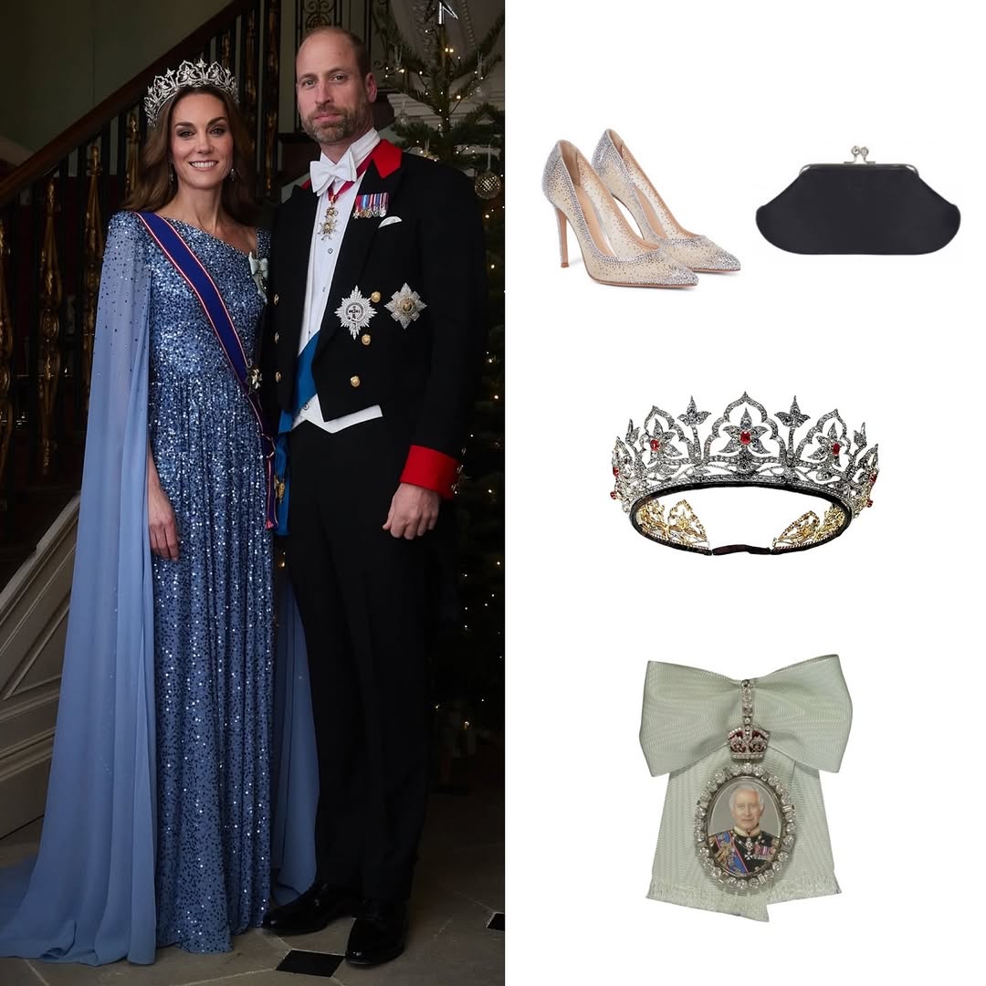 تفاصيل اطلالة كيت ميدلتون في مأدبة العشاء خلال الزيارة الألمانية بوندسور (انستغرام)