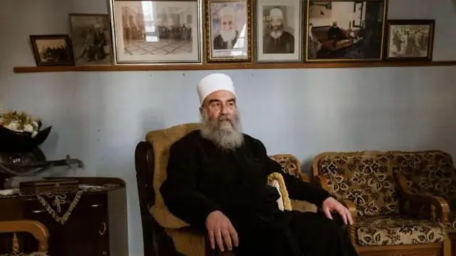 الزعيم الروحي لطائفة الموحدين الدروز في سوريا الشيخ حكمت الهجري