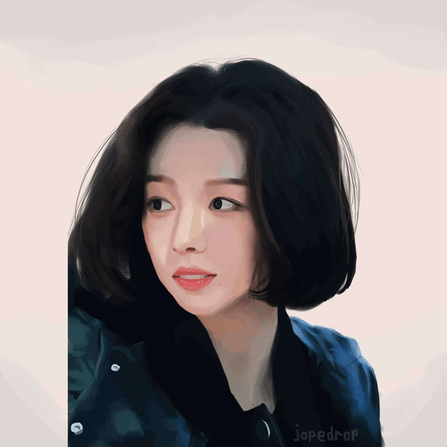 فن الشعر القصير كارينا مروحة