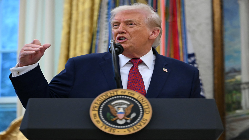 ترامب يعلن أنه سيوجّه “خطابا إلى الأمة” الأربعاء الرئيس الأميركي دونالد ترامب. (أ ف ب)