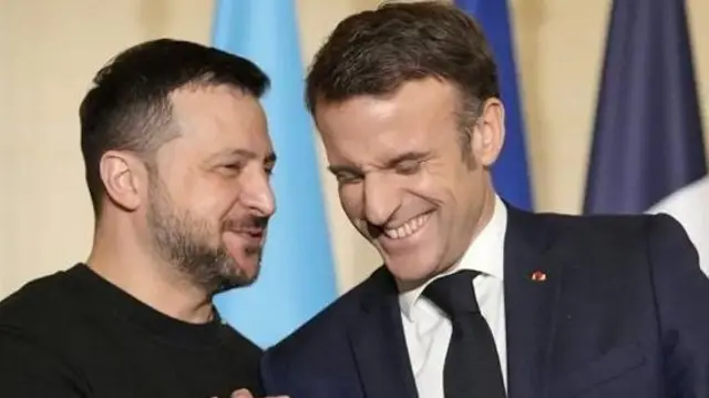 ماكرون وزيلينسكي 
