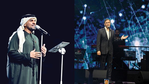 الجسمي والساهر يطربان جمهور أبوظبي