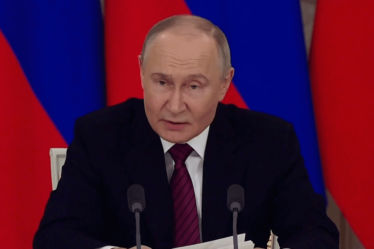 بوتين Putin المصدر: شاشة الجزيرة