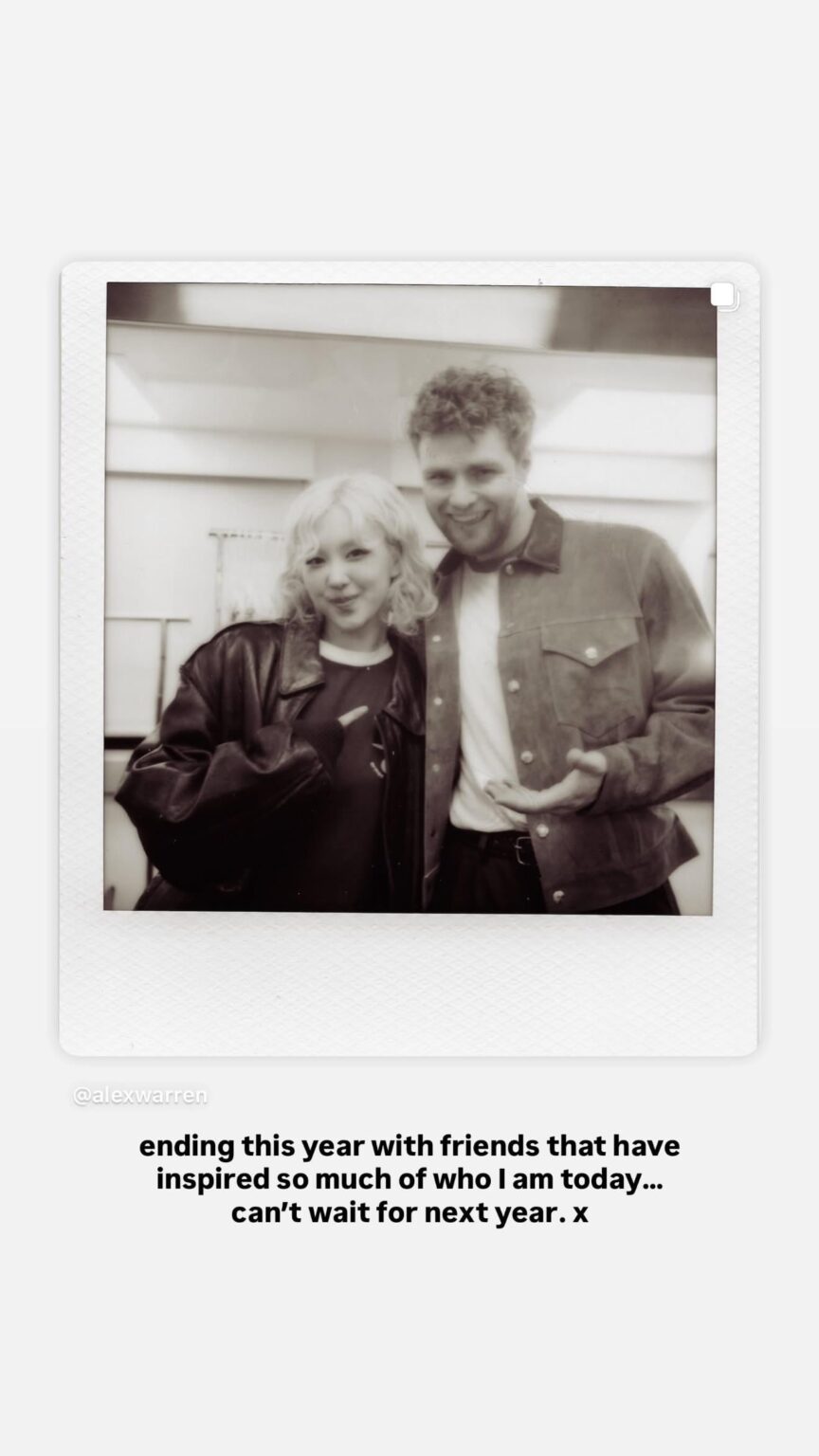 251231 تحديث قصة Alex Warren على IG مع ROSÉ