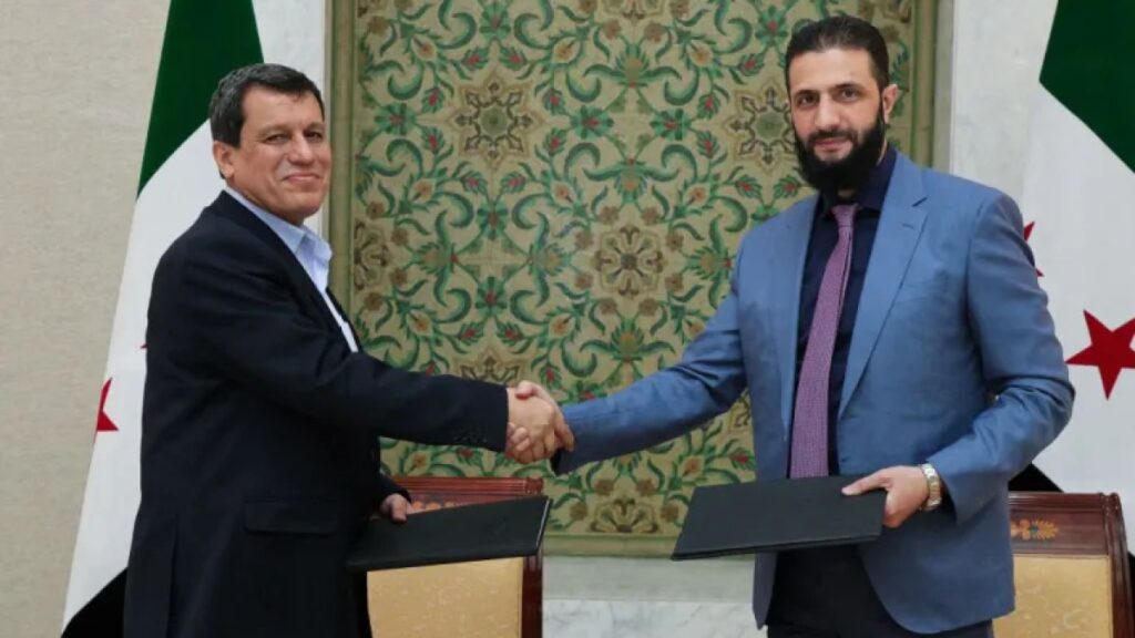 رويترز: دمشق وقسد تتفاوضان لتنفيذ اتفاق الدمج في مؤسسات الدولة | أخبار رويترز: دمشق وقسد تتفاوضان لتنفيذ اتفاق الدمج في مؤسسات الدولة | أخبار