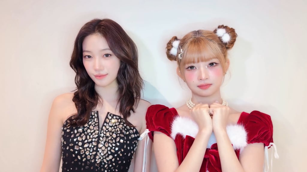 251226 تحديث LE SSERAFIM على التيك توك مع كازوها (مع IVE Rei) - كن معي 🥟💘