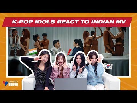 EVERGLOW - آيدولز الكيبوب EVERGLOW صدموا بهذا الفيديو الموسيقي الهندي | ردة فعل تاميل آسا كودا @ ناماستي هاليو (251206) [ENG SUB]