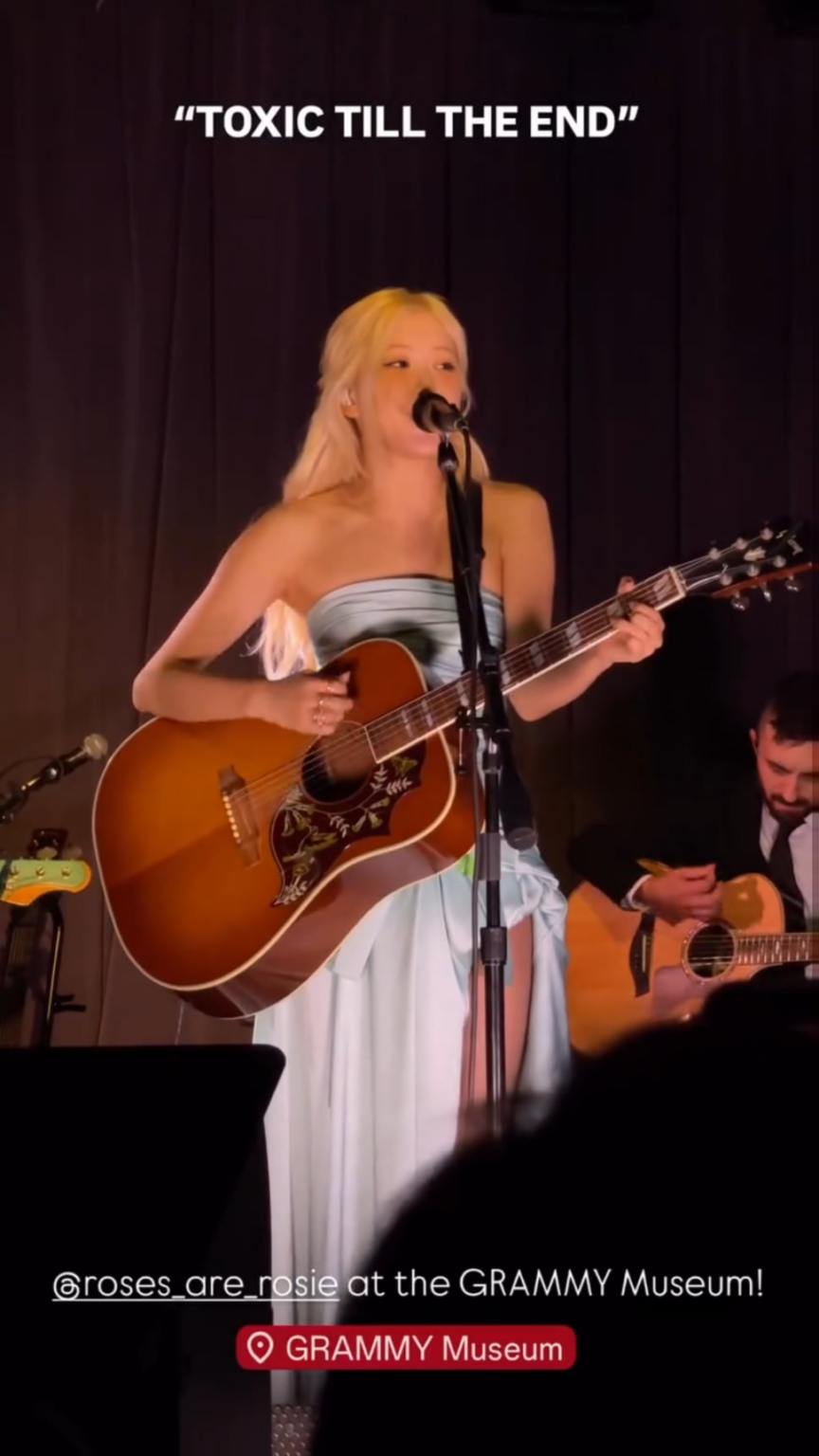 251206 تحديث قصة grammymuseum IG (الأداء) مع روزي