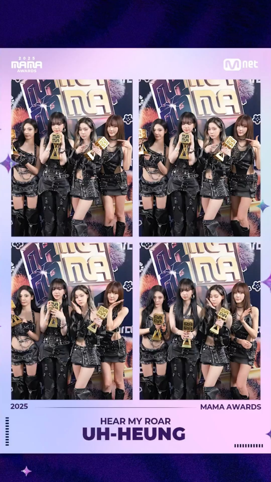 251208 تحديث MNET MAMA TikTok مع aespa - [#2025MAMA ] اوه هيونغ 4- قطع📸