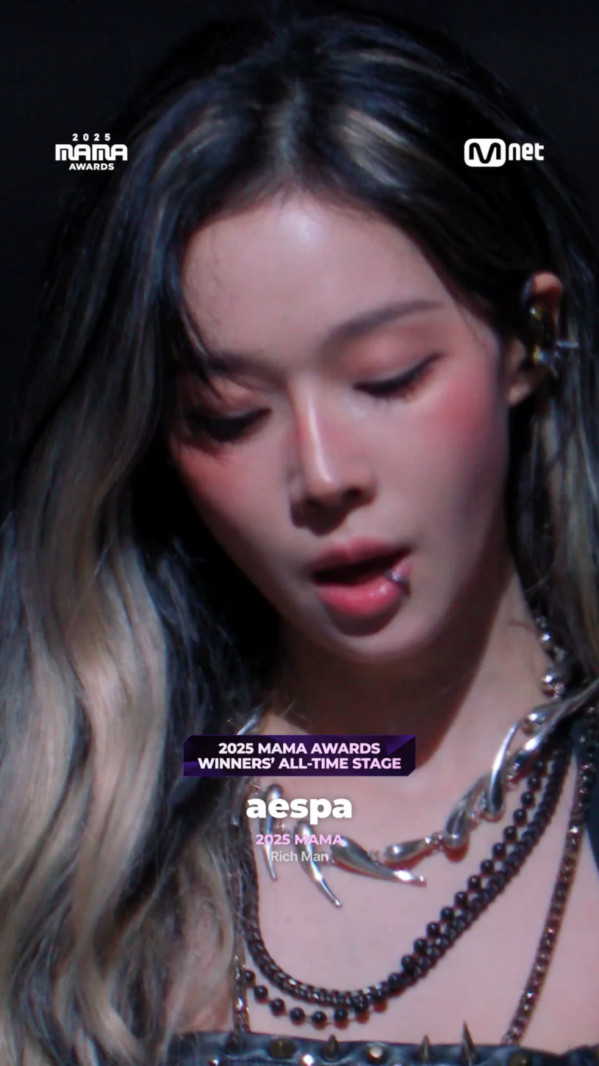 251211 تحديث MNET MAMA TikTok مع aespa - مرحلة الفائزين طوال الوقت