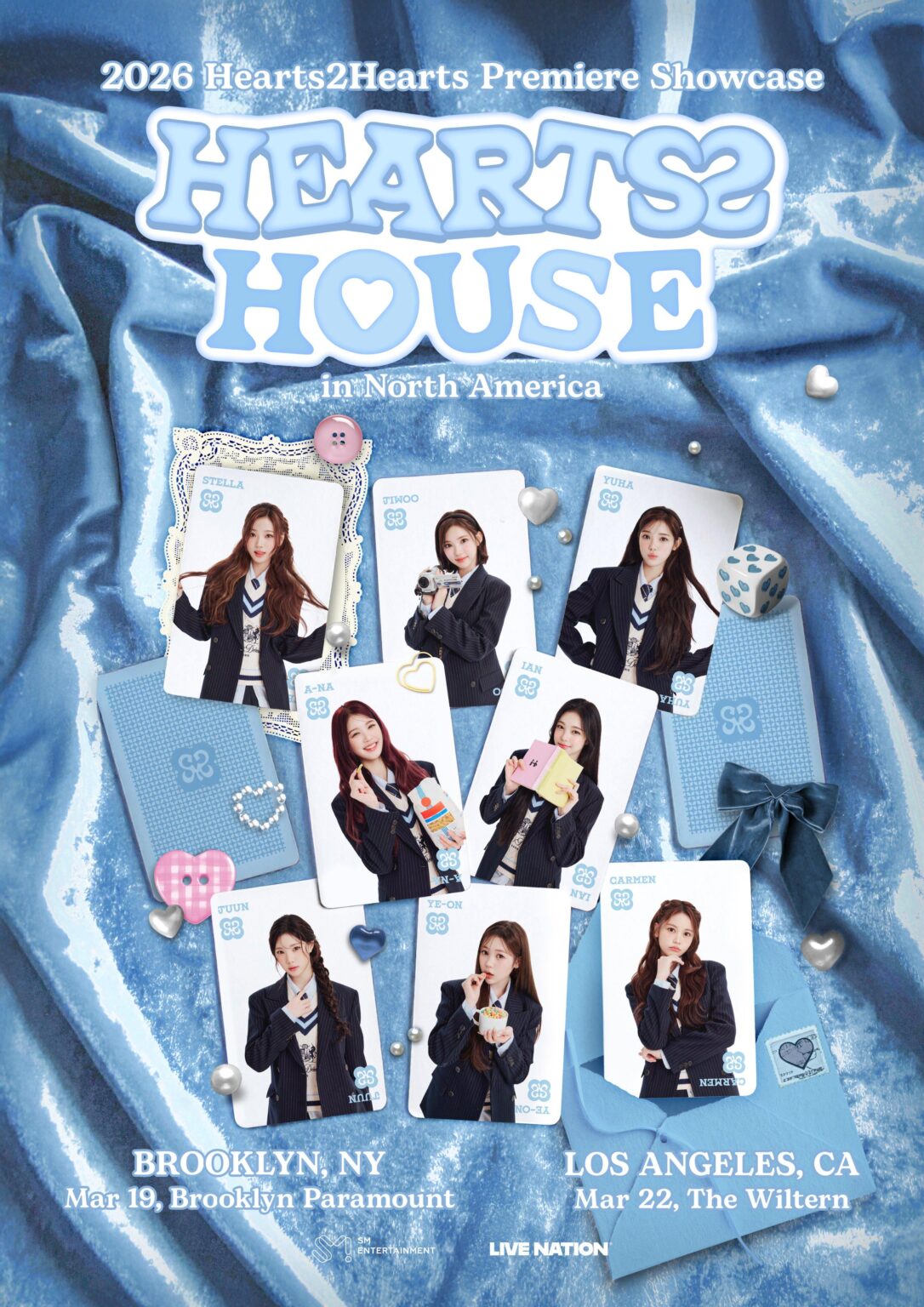 Hearts2Hearts - العرض الأول لفيلم Hearts2Hearts لعام 2026: منزل HEARTS 2 في أمريكا الشمالية (ملصق تشويقي)