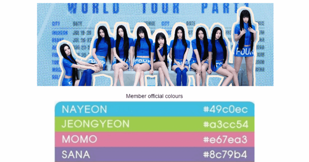 هذا مخصص للجولة العالمية ودليل المعجبين