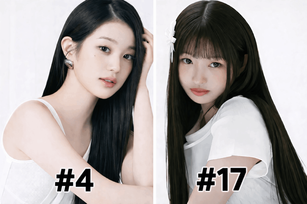 251229 Wonyoung وRei من بين أفضل 20 آيدولز الأكثر بحثًا على اليوتيوب الياباني في عام 2025.