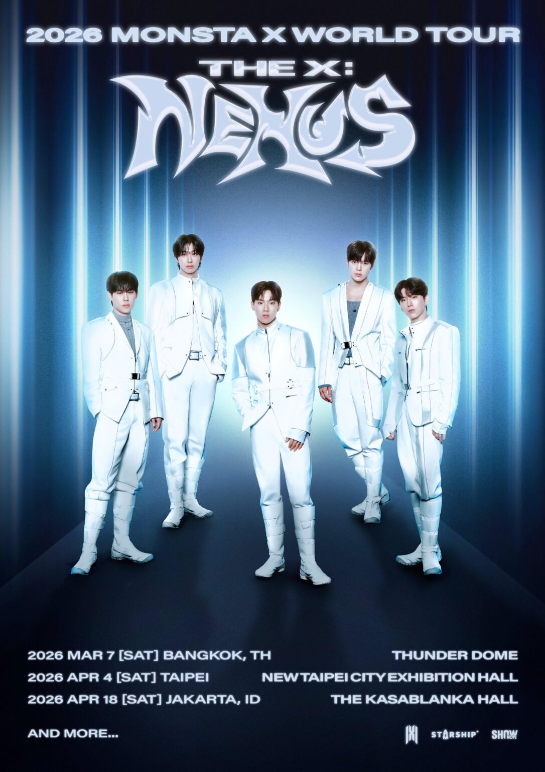 MONSTA X - جولة 2026 العالمية 'THE X: NEXUS' في آسيا (التواريخ والمدن والأماكن)