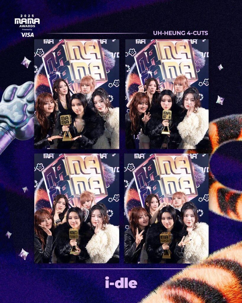 251209 MAMA AWARDS تحديث تويتر مع i-dle - 2025 MAMA AWARDS UH-HEUNG 4-CUTS Photo