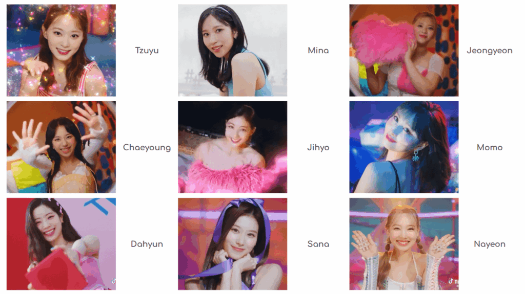 في رأيك من هي العضوة الأكثر روعة في TWICE في الفيديو الموسيقي Celebrate؟