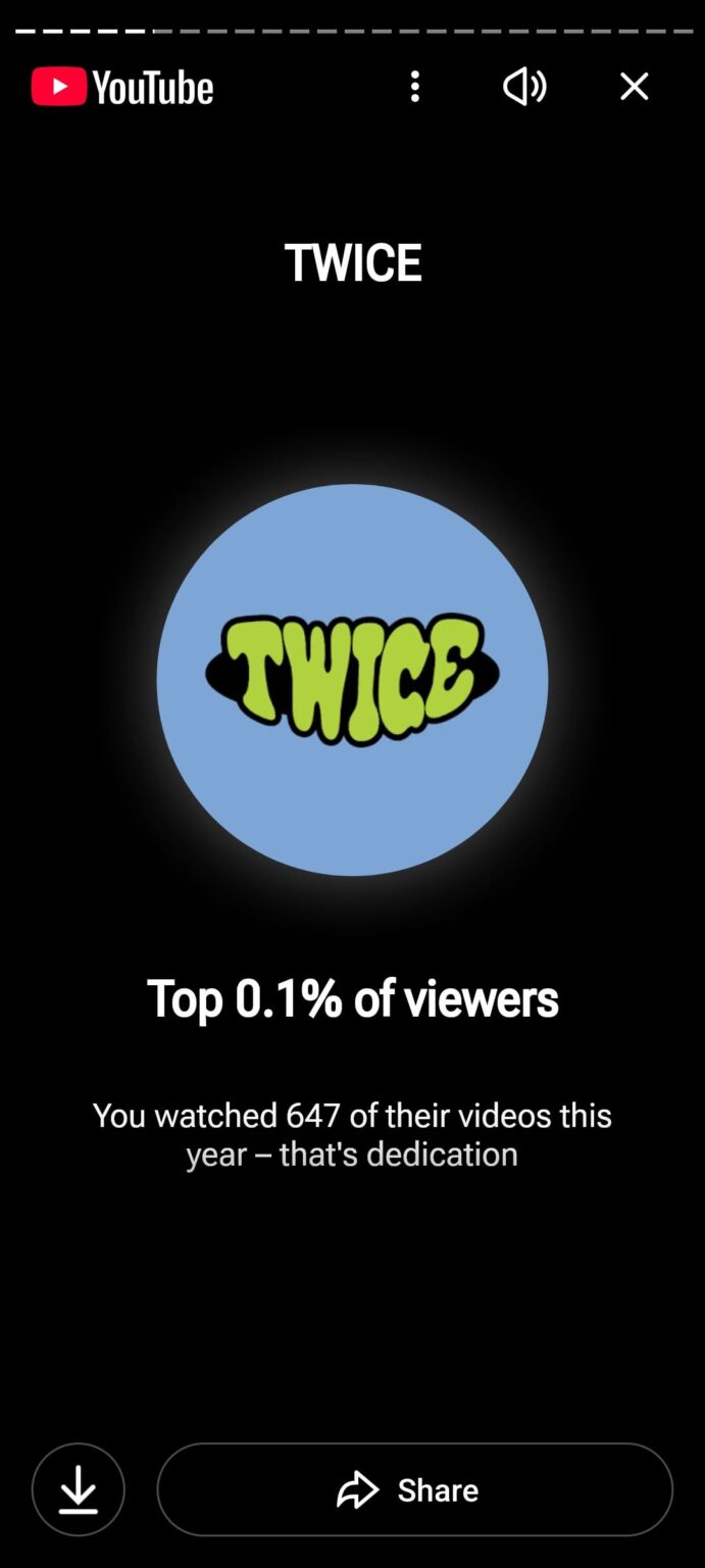 ملخص اليوتيوب لعام 2025 مع TWICE