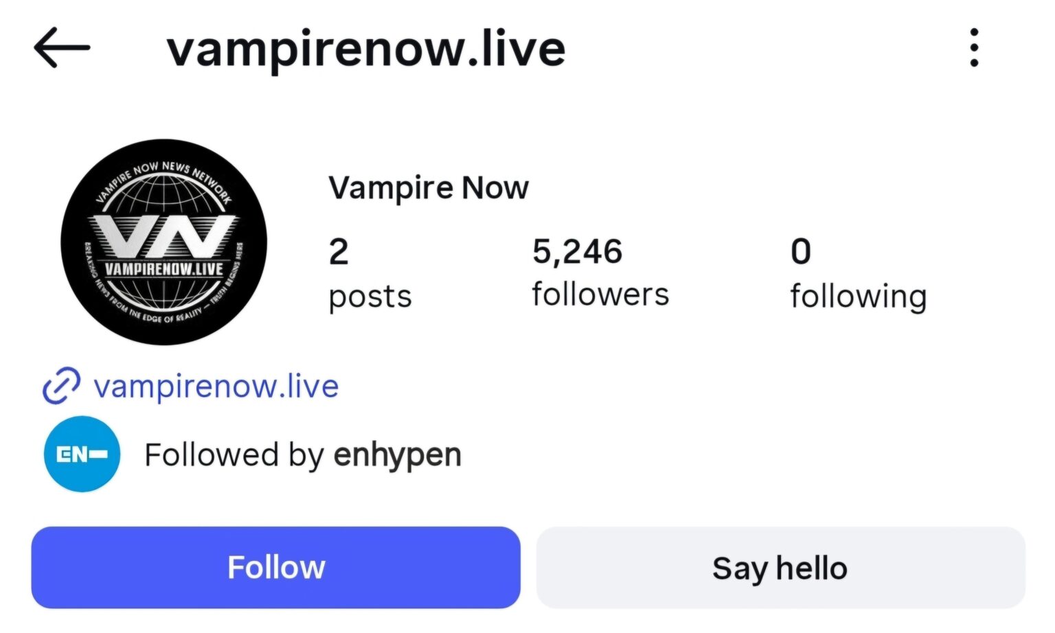 ENHYPEN - الألبوم المصغر السابع: THE SIN: VANISH (حساب Instagram الرسمي: VAMPIRE NOW)