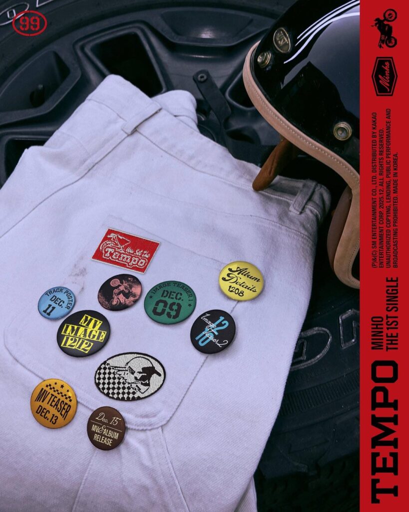 مينهو (شايني) - أول أغنية منفردة لأغنية "TEMPO" (ملصق الجدول الزمني)