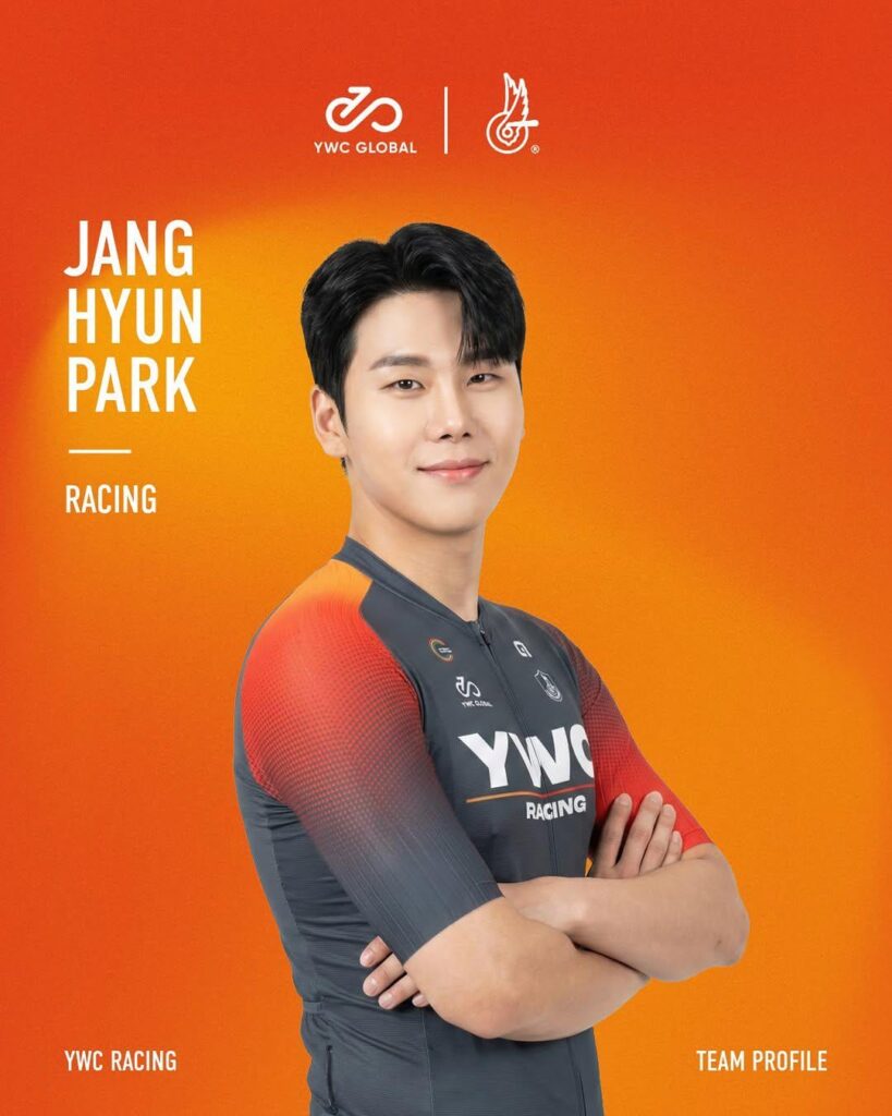 انضم Park Janghyun (VROMANCE سابقًا) إلى فريق YWC Racing Team التنافسي لركوب الدراجات