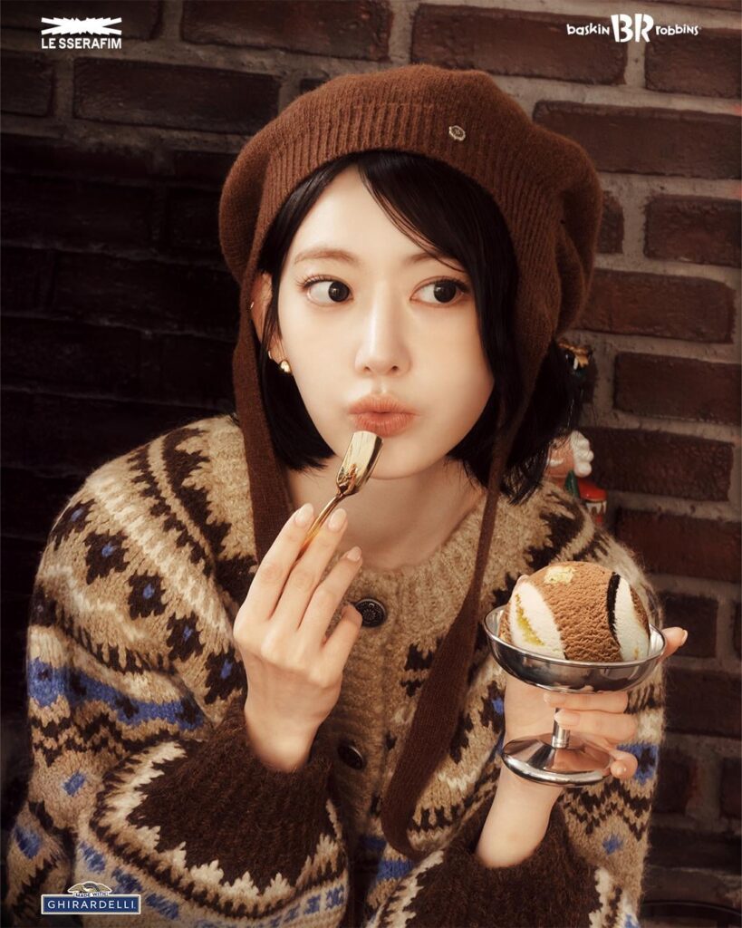 251220 تحديث باسكن روبنز الكوري على الانستقرام مع مياواكي ساكورا