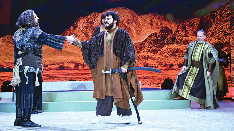 مسرح المجاز يحتضن عرض الزير سالم لمدة 3 أيام. تصوير: نجيب محمد