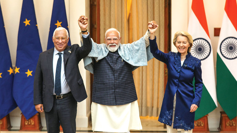 الهند والاتحاد الأوروبي ينشئان «منطقة تجارة حرة تضم ملياري شخص»