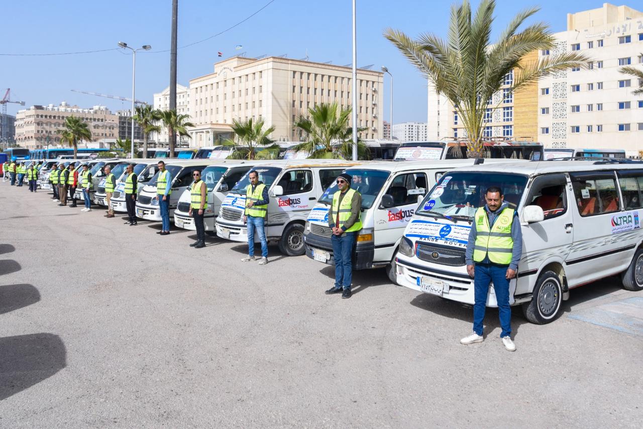  جاهزية وسائل النقل البديله لترام الرمل بالإسكندرية أثناء التطوير (3)