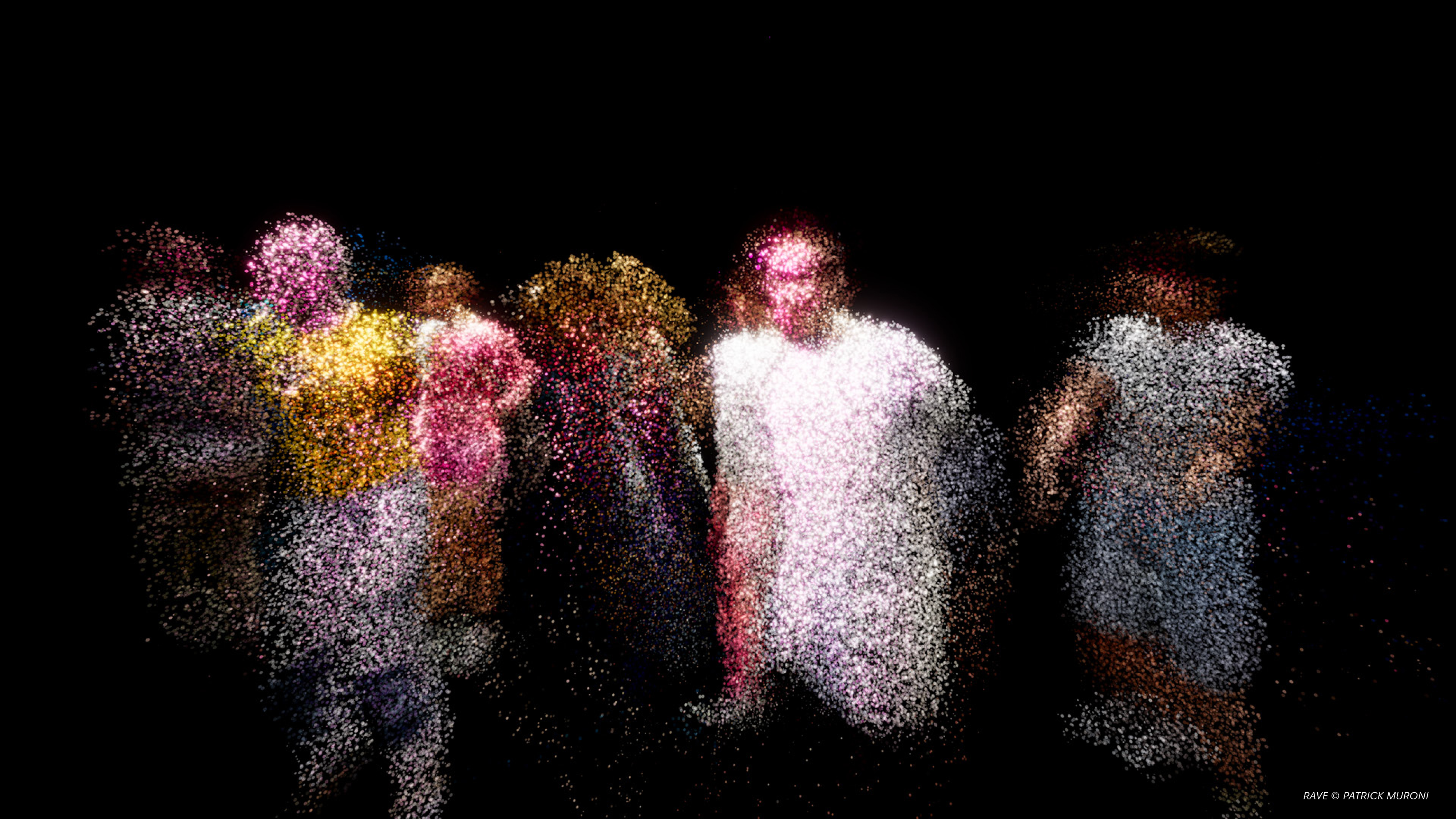 مشهد من فيلم "الهذيان"، فيلم الواقع الافتراضي لباتريك موروني.