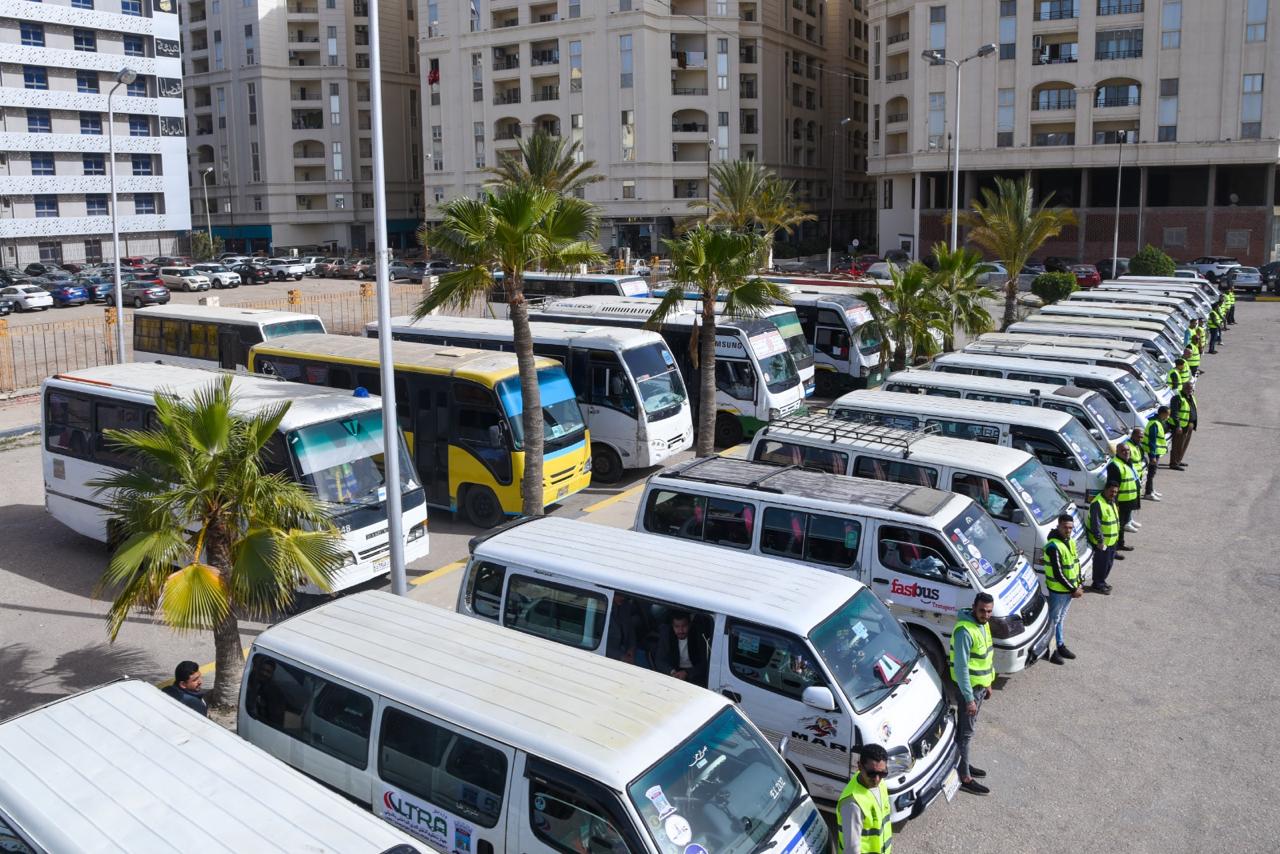  جاهزية وسائل النقل البديله لترام الرمل بالإسكندرية أثناء التطوير (2)