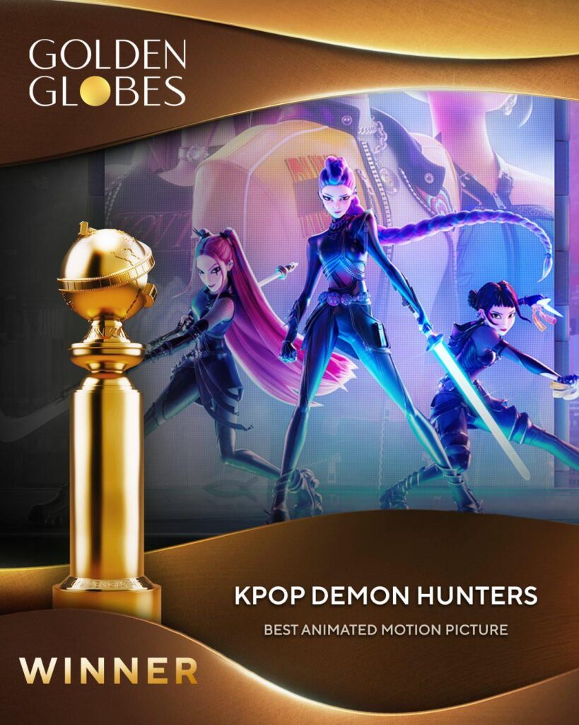 فاز فيلم KPop Demon Hunters بجائزة أفضل فيلم رسوم متحركة في حفل توزيع جوائز الغولدن غلوب السنوي الـ 83