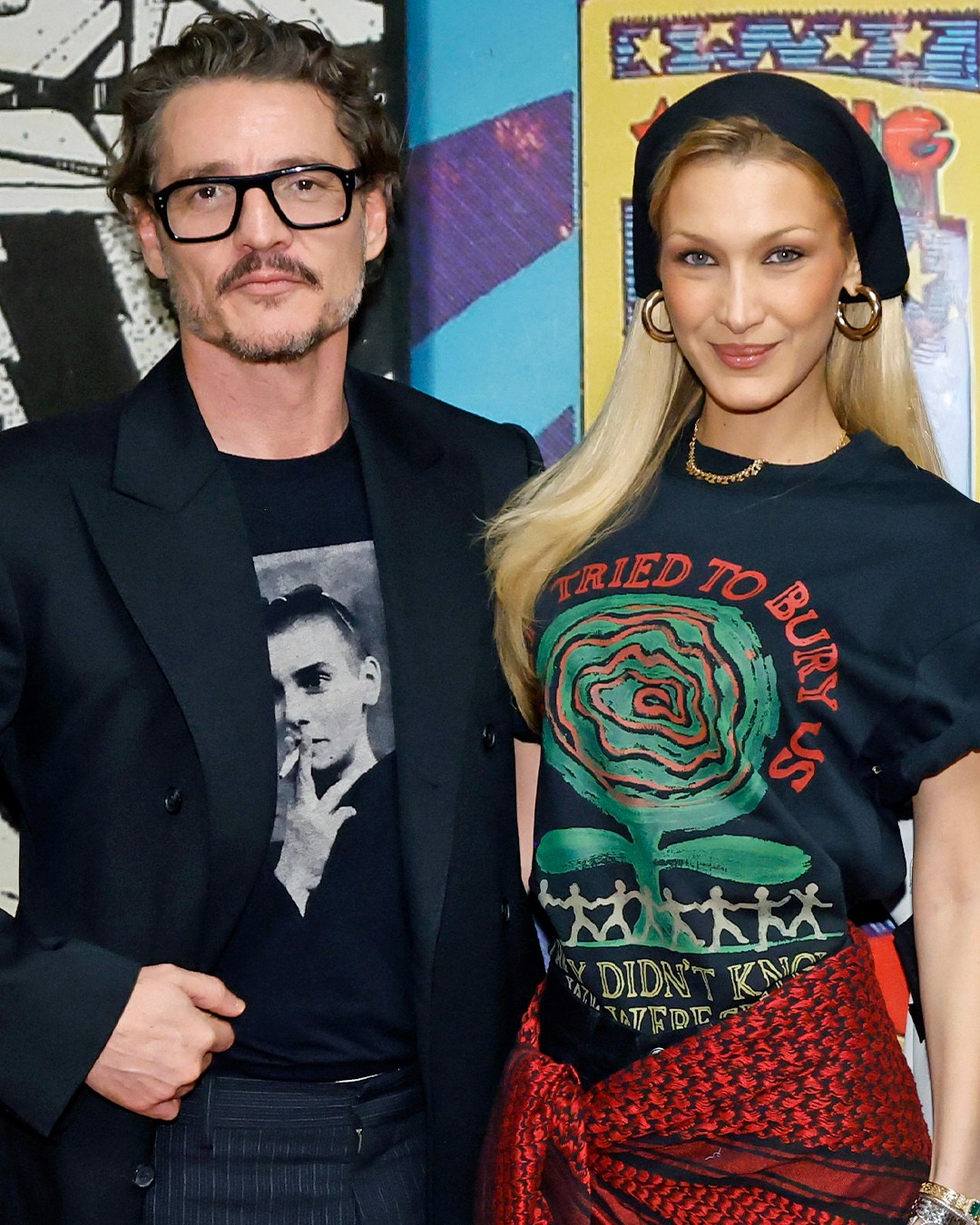 بيلا حديد وبيدرو باسكال (إنستغرام)