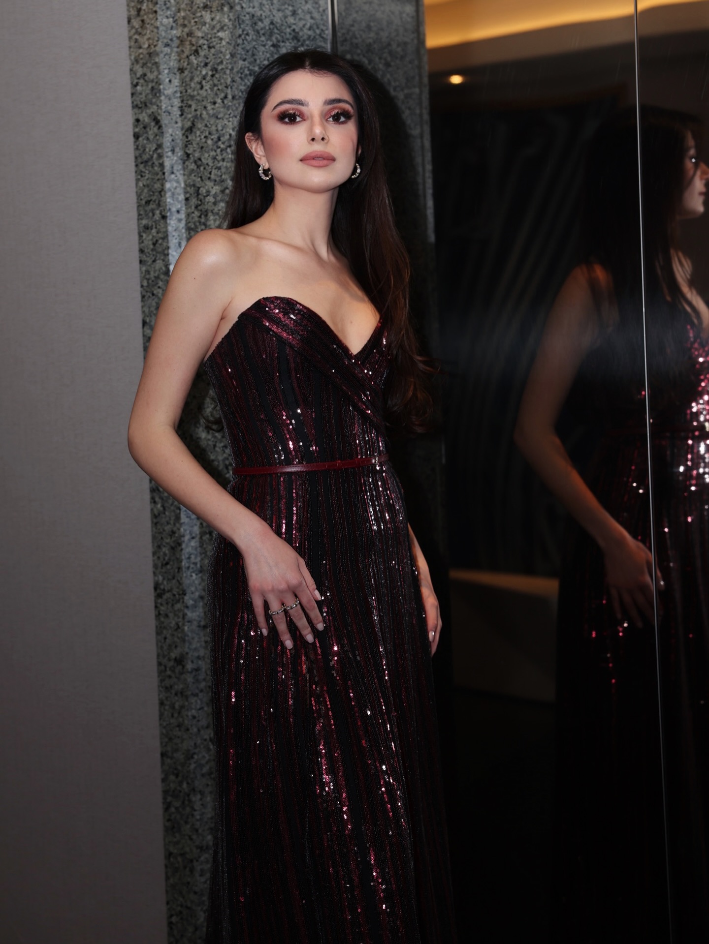 ماريتا الحلّاني بتصميم إيلي صعب ( تصوير راني فوّاز)