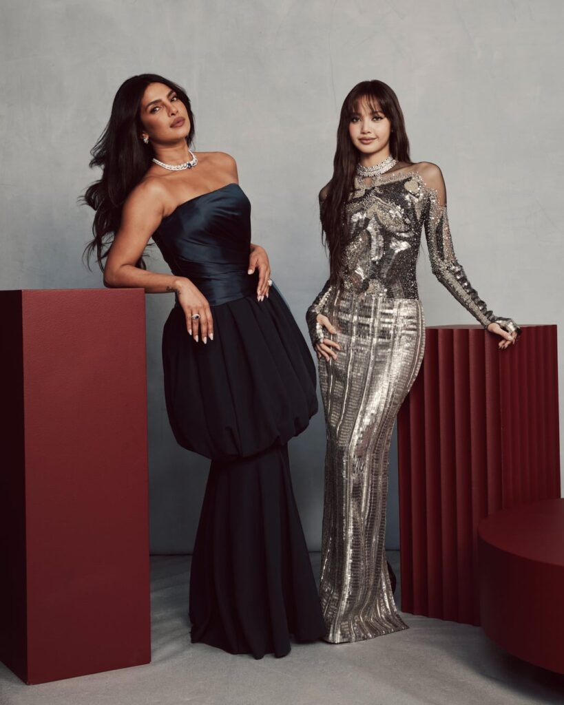 260116 ليزا مع بريانكا شوبرا جوناس في حفل توزيع جوائز جولدن جلوب الـ 83